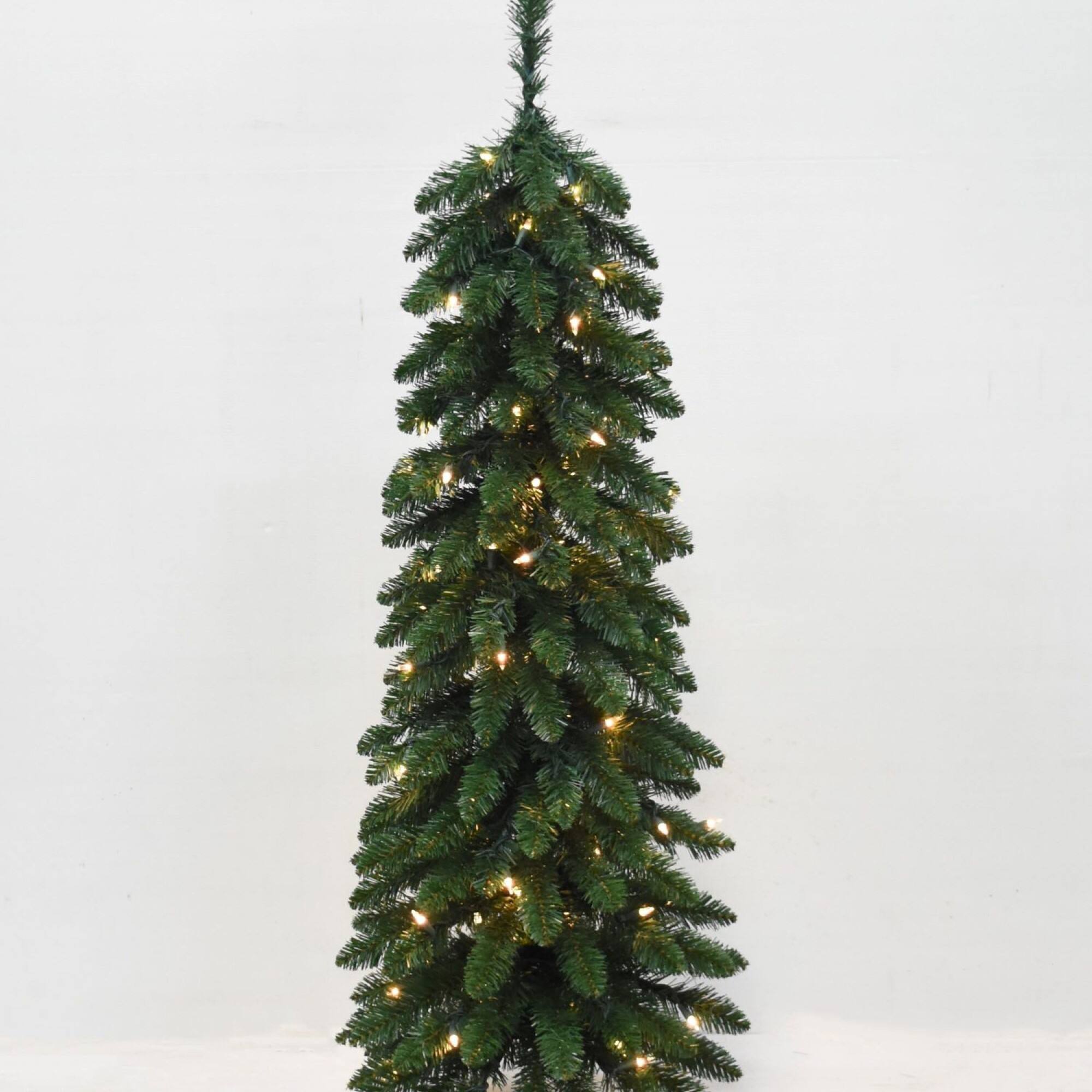 3ft. Pre-Lit Pencil Alpine Artificial Christmas Tree, Clear Lights